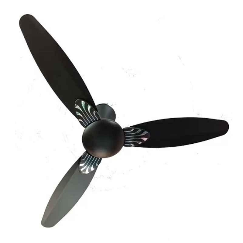 Vertex Wave 55W Smoke Brown Ceiling Fan, VTX-WAVE-MB10019, Sweep: 1200 mm
