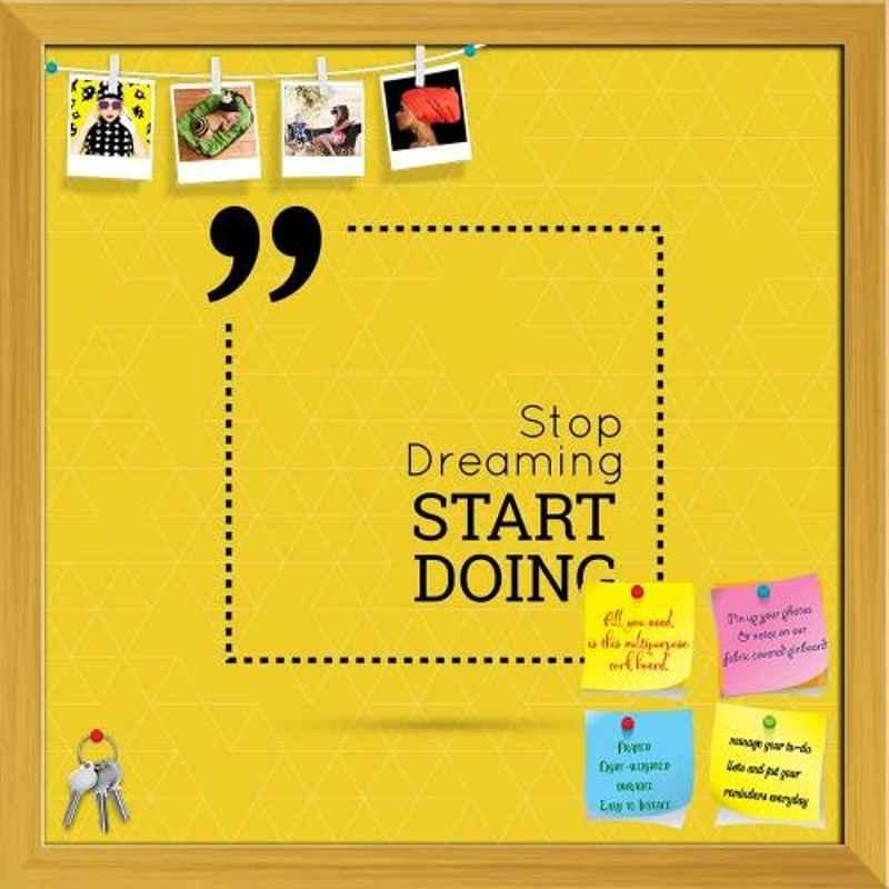 ArtzFolio 61x61x1cm Golden Printed Bulletin Notice Pin Soft Board, AZSAO37489622BLB_FR_L_04_GD