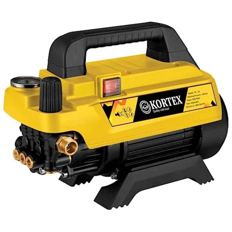 Kortex KT-10 2800W High Pressure Car Washer with Professional Foam Bottle, Brass Connector & All Accessories