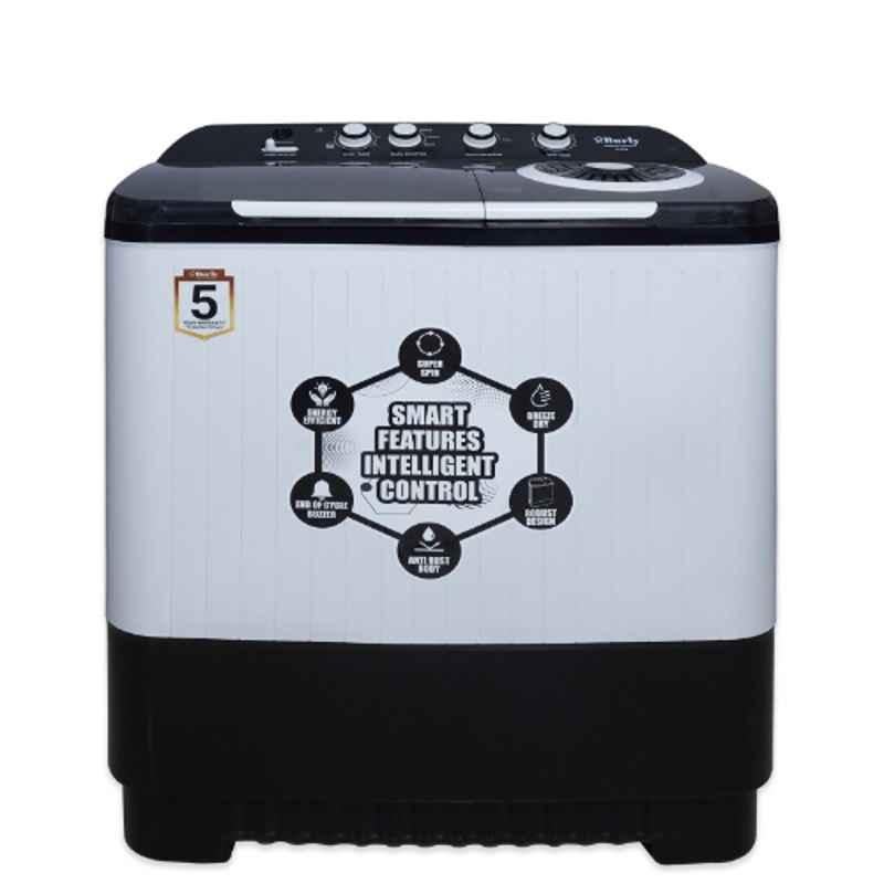 Burly 10kg Plastic Grey & White Semi Automatic Washing Machine