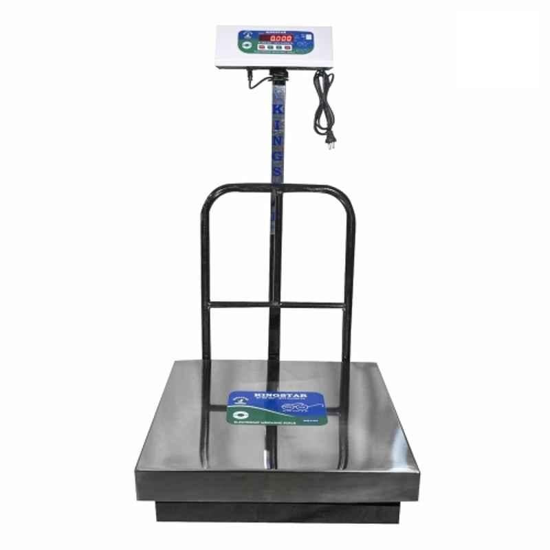 Kingstar 300kg 500x500mm Mild Steel Red LED Backlit Display Weighing Scale