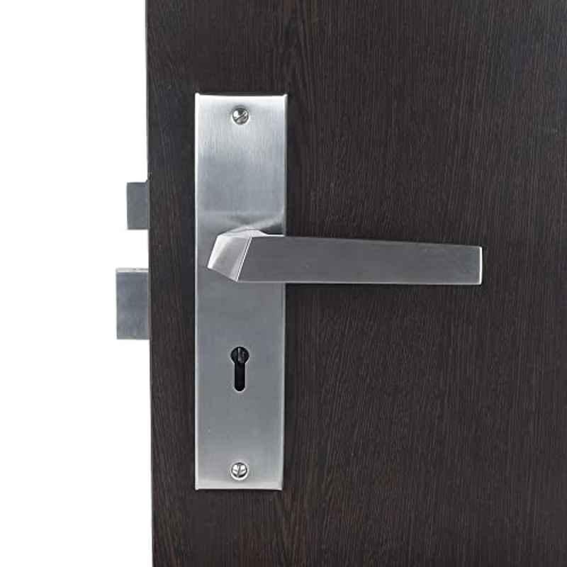 Saze Sana 8 inch Stainless Steel 304 Antique Finish KY Plate Mortise Door Lock Handle Set