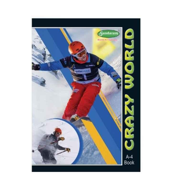 Sundaram Crazy World 172 Pages 21x29.7cm Single Line A4 Notebook for School, Home & Office, C-32 (Pack of 18)