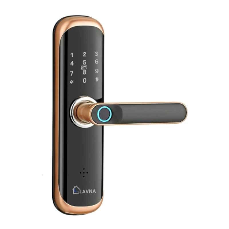 Lavna L-A28 Rose Gold Smart Digital Lock for Wooden Doors