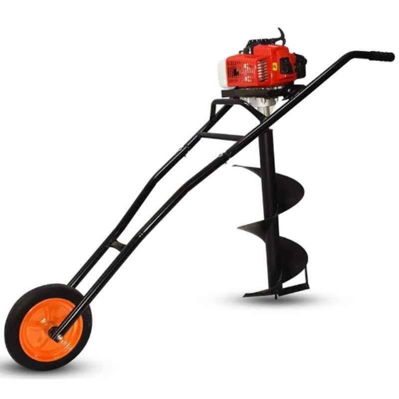 Latson BE-63T 2 Stroke 63cc Engine Operated Trolly Earth Auger with 8 & 12 inch Bit, MTAK-EN-EA-981