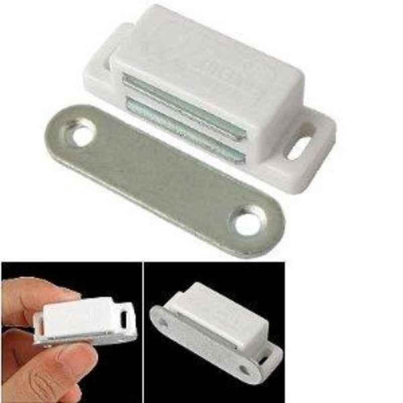 Smart Shophar 2.25 inch Steel & Plastic Silver Quick Door Catcher, SHA68DC-QUIC-SL-P1 (Pack of 3)