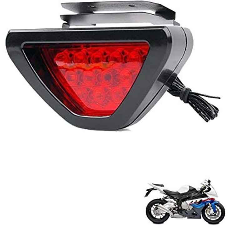Kozdiko 12 LED Triangle Shape Bike Brake Light with Flash Mode for BMW S 1000 RR, koz_94813