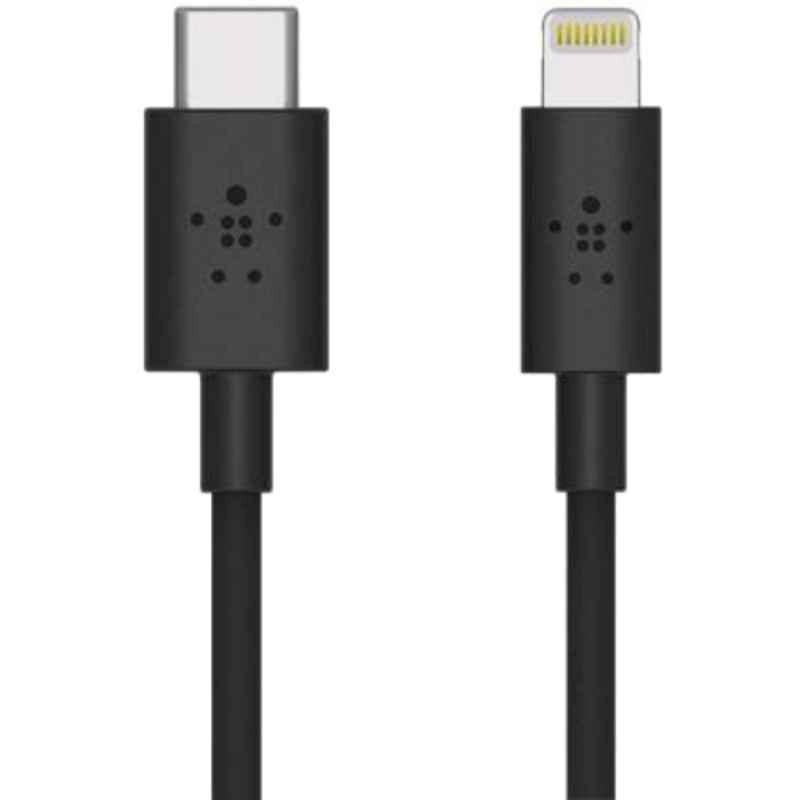 Belkin 1.2m Black Lightning to Type C Cable, F8J239bt04-BLK