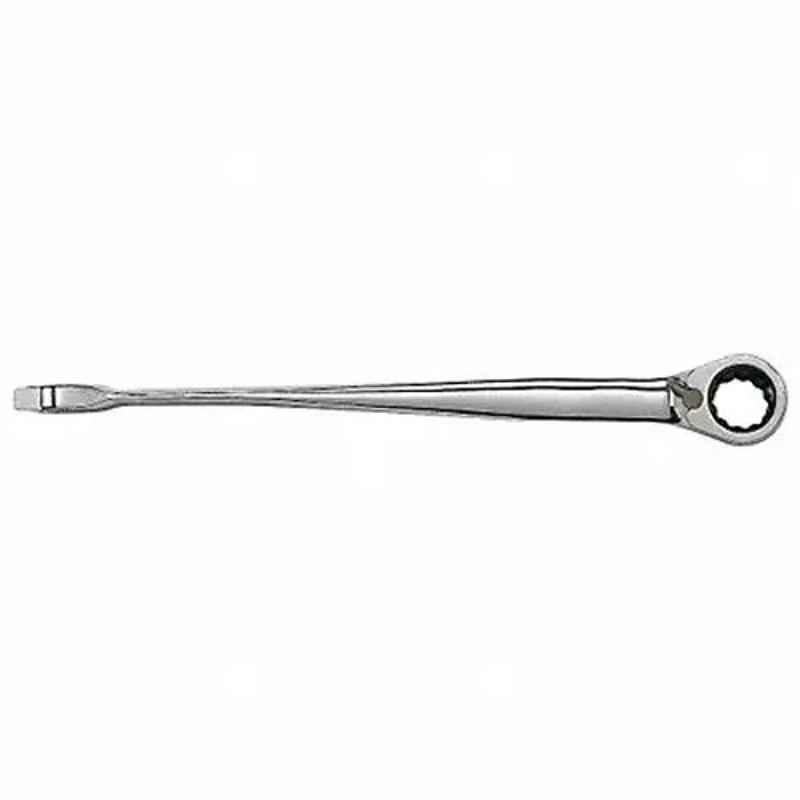 Westward 10-1/8 inch Alloy Steel Chrome Ratchet Wrench, 4NZP4
