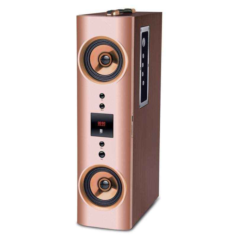 iBall Karaoke Booster Tower 2.1 Karaoke Speaker with Wireless Microphone and Remote Control