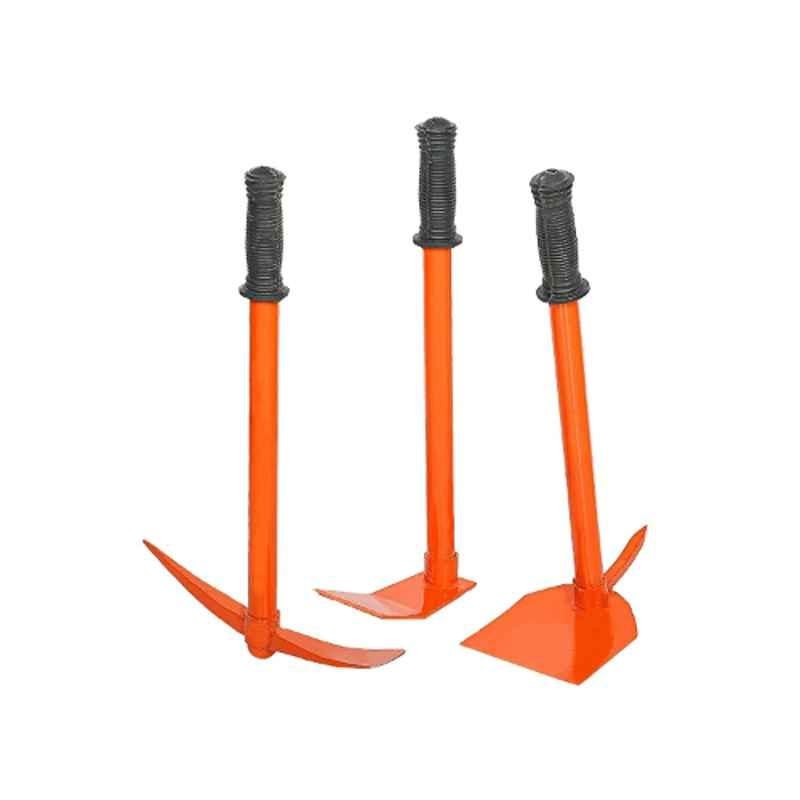 Hukums HHC3 16 inch Iron Heavy Duty Garden Hoe, Tiller & Hand Hoe Combo