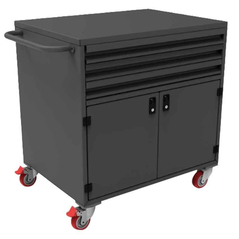 Suwas 100kg/Shelf 60x40x102cm Steel Tool Box Trolley, SU-CBT-006