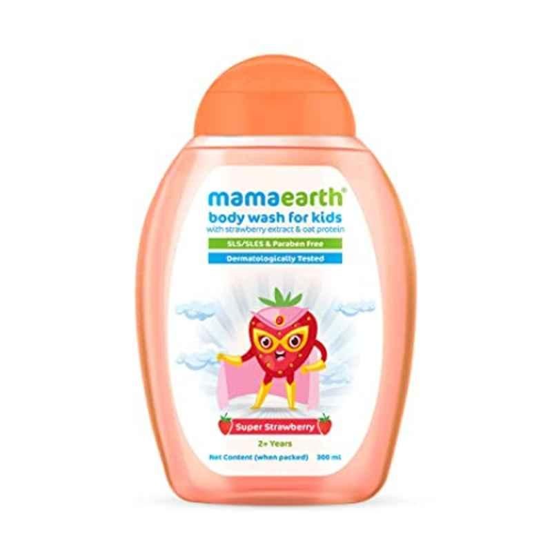 Mamaearth 300ml Super Strawberry Body Wash For Kids, MAE2035