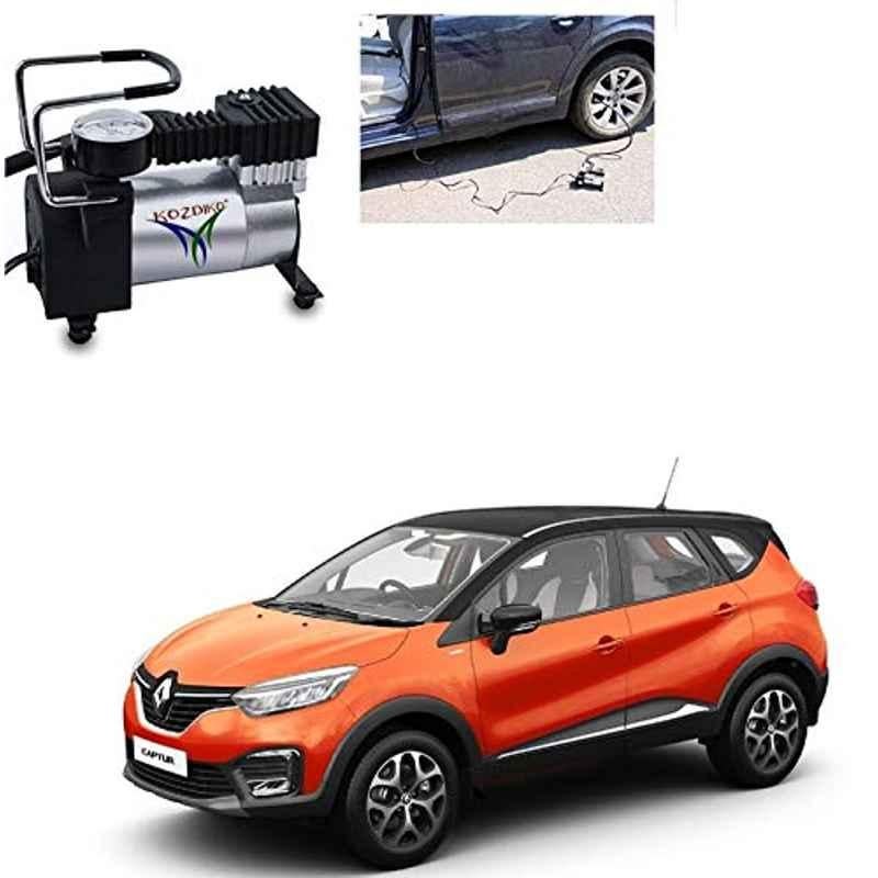Kozdiko 12V DC Heavy Duty Metal Tyre Inflator for Renault Captur, Tyre_Inflator_D244