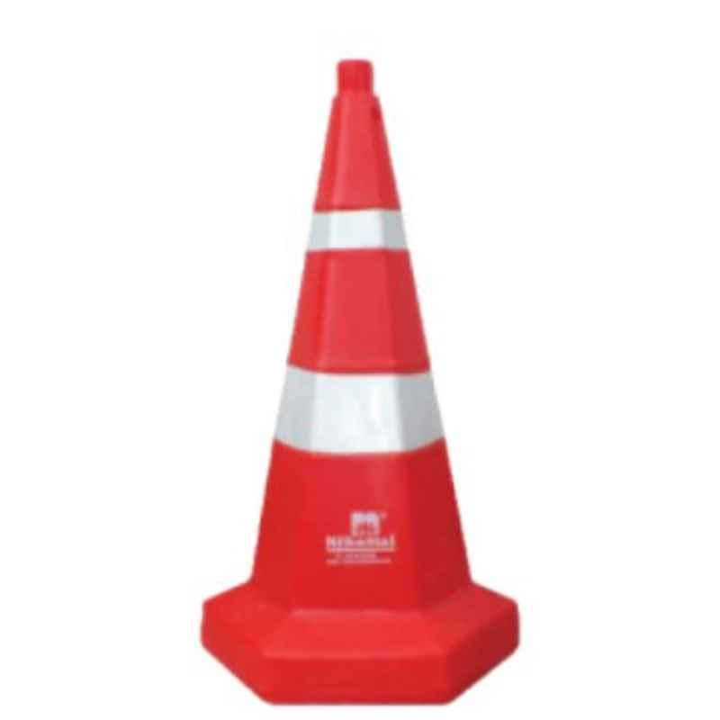 Nilkamal 750mm PVC Red Hexagonal Safety Cone, RMHEXDC750
