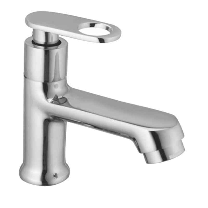 Drizzle Oreo 1/2 inch Brass Chrome Finish Wash Basin Pillar Cock with Quarter Turn & Foam Flow