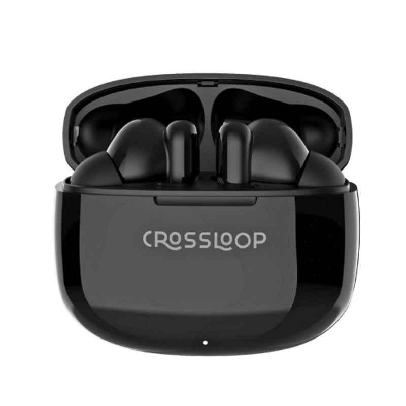 Crossloop Freedom Podz TWS ABS Black Wireless Earbuds with Mic, CSLGEN221-BK