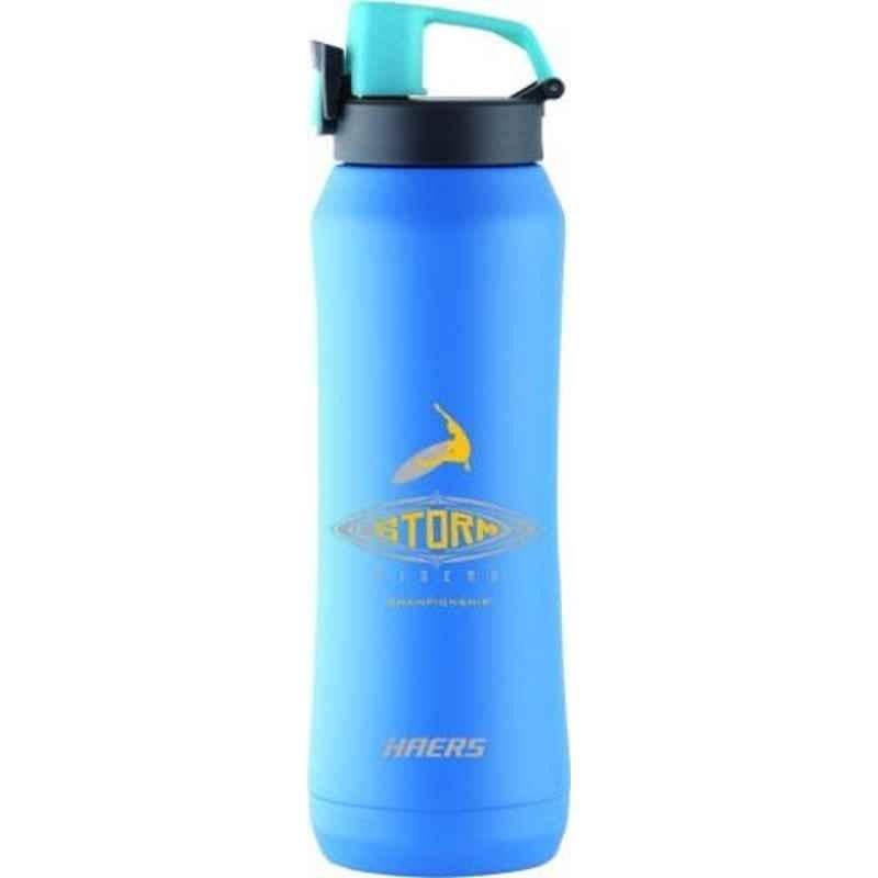 Haers 750ml Stainless Steel Blue Vacuum Sports Bottle, HD-750-30-BLU (Pack of 5)