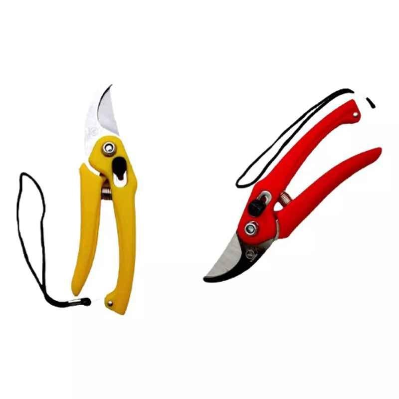 Sky Blue 0.98 inch Iron Bypass Pruner, SBPRUNERMDX0203 (Pack of 2)