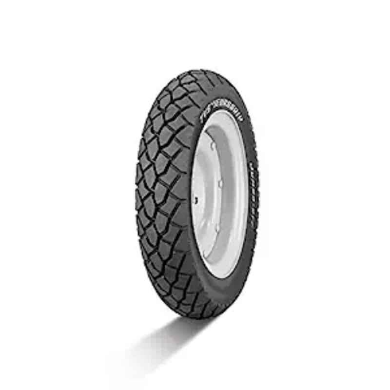 TVS Eurogrip 90/100-10 53 Jumbo GT TT Tube Type Black Scooter Tyre, 3SCO90911JG010