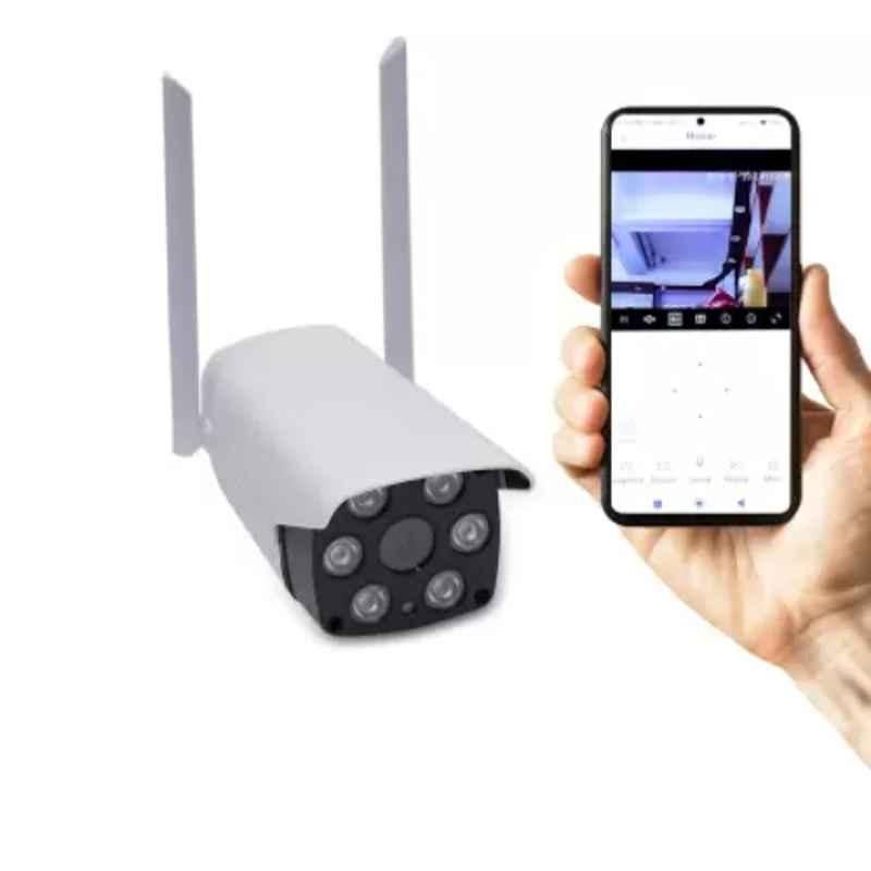 Melowave Smarthome 2MP 4G Bullet Outdoor SIM Camera with 1080p 9Infrared & LED Color Security Camera (128 GB, 1 Channel)