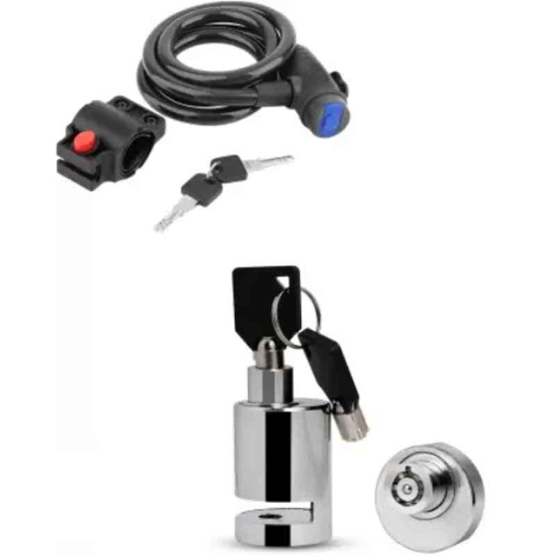 Znee Smart Disc Lock & Cable Lock Combo