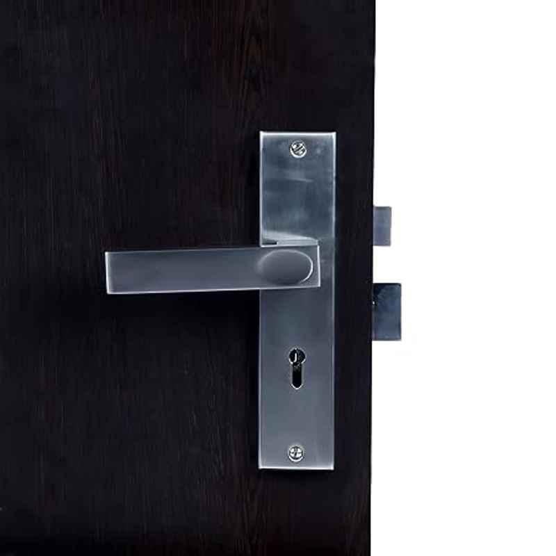 Handle Waala Fasino 60mm Stainless Steel Silver 6 Lever Heavy Duty Mortise Door Lock Set