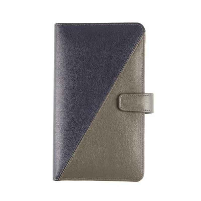 Elan 20.5x12x2cm 5 Slots Non-Leather Blue Insta Notebook, EFIN-372-BU