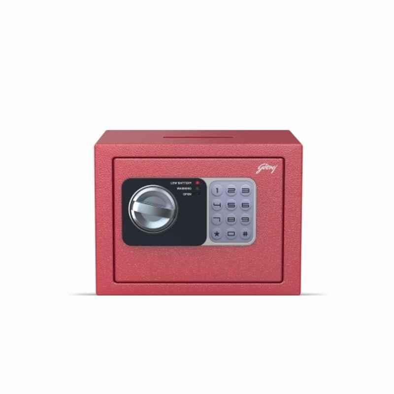 Godrej Dream Box GS 4.5 Liters Red Electronic Digital Safe Locker with Automatic Freeze, Low Battery Indicator & Master Password (Tijori)