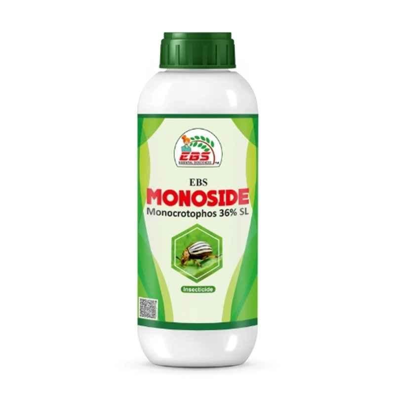 EBS Monoside 1 Litre Monocrotophos 36% SL Insecticide for Brown Plant Hopper, Green Leaf Hopper, Bollworms, Aphid, Jassid, Thrips & Whitefly