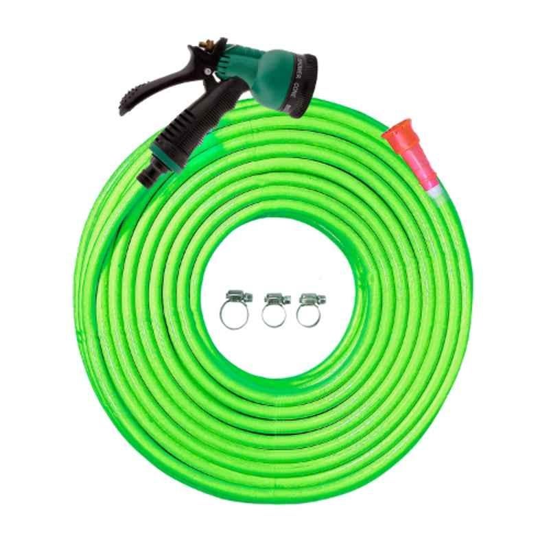 Cinagro 5m 1/2 inch Foam Hose Pipe with Nozzle Sprayer, Tap Adapter & 3 Clamps Set, CIN-HOP-LFS-L5