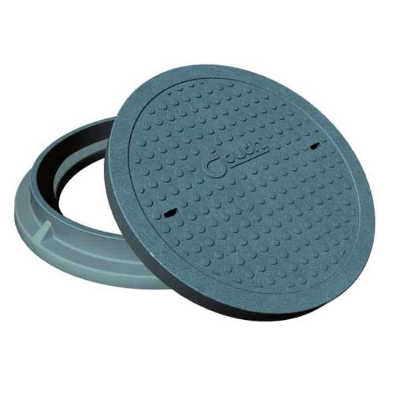 DUDHI 5 Ton FRP Circular Manhole Cover with Frame, MHC-300-5MT