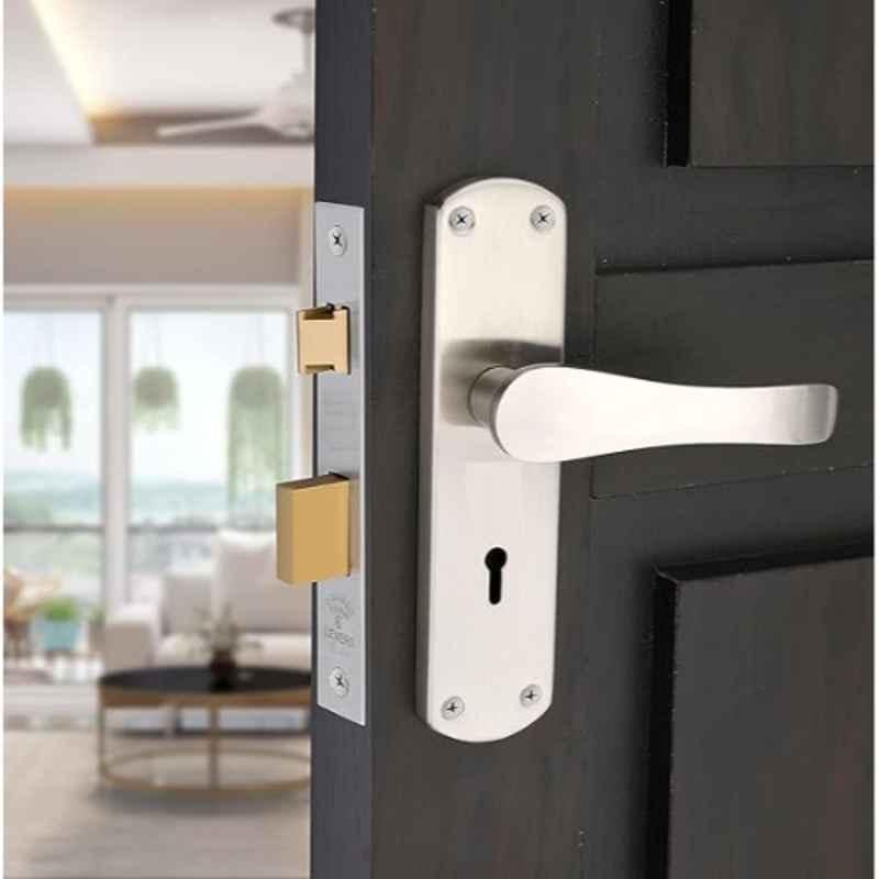 Onjecx 8 inch Steel Silver Double Action Mortise Door Lock Set, Onjecx0064