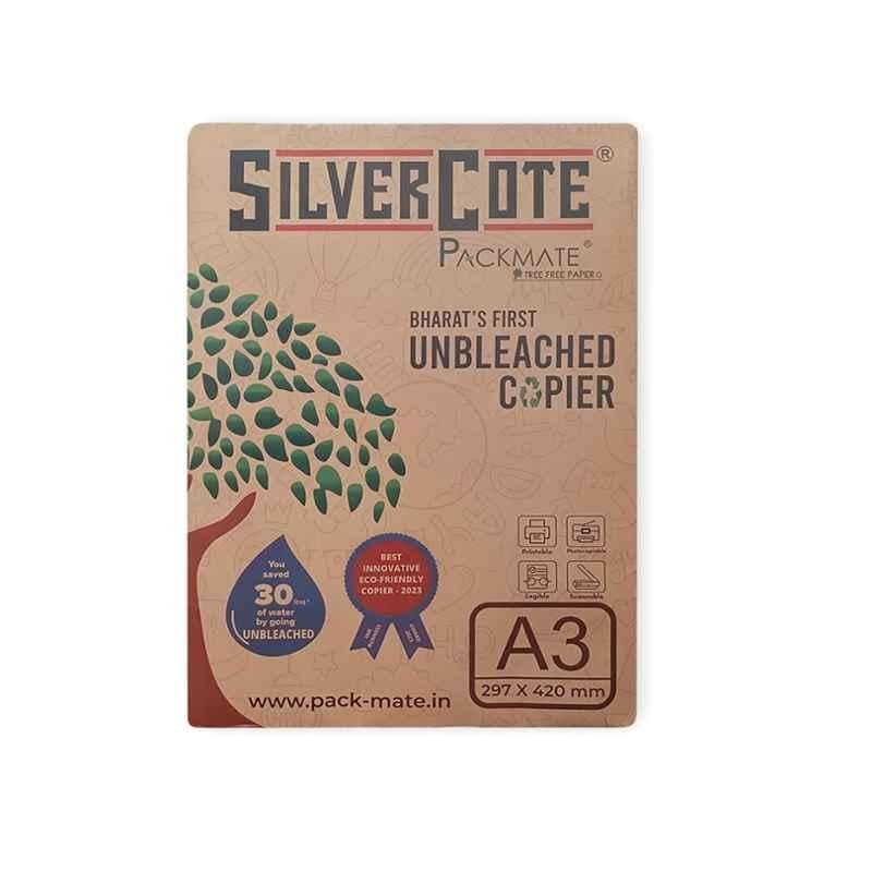 PackMate Silvercote A3 500 Sheets 80GSM Unbleached Natural Shade Copier Paper