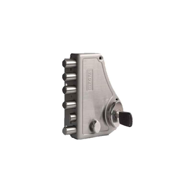 Europa 18mm Satin Nickel Hexabolt Main Door Lock with 5 Dead Bolts & 1 Latch Bolt, H640