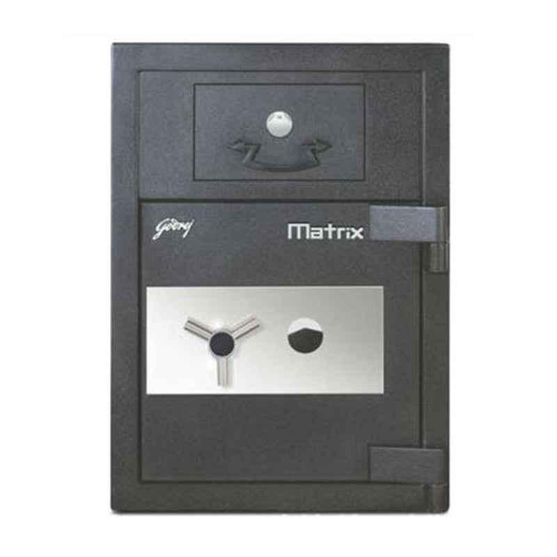 Godrej Matrix Depository 3620 188 Litre Alloy Steel Black Manual Key Lock Safe Locker