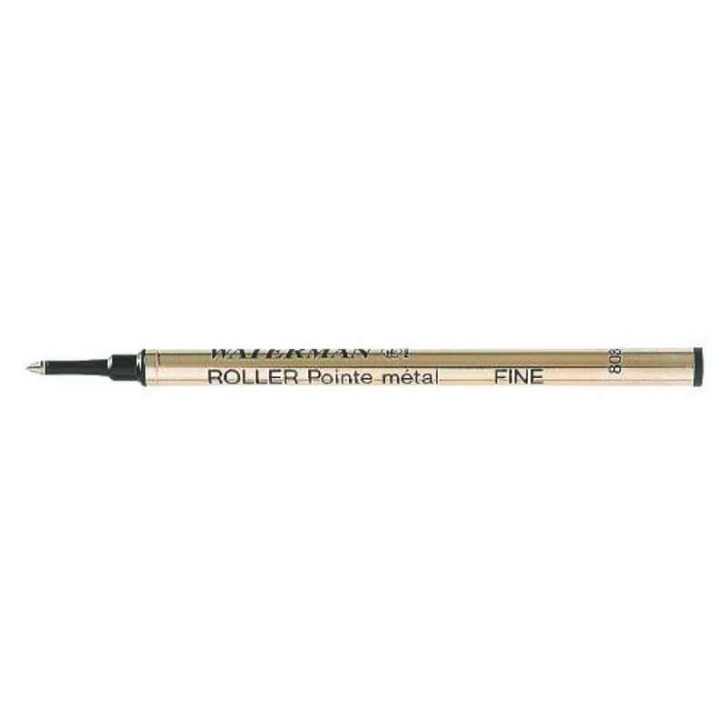 Waterman Black & Black Ink Refill For Rollerball Pen