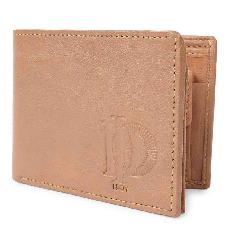 I DOT Leather Brown Slim Men Wallet with Credit & Debit Card Holder, WLT-01