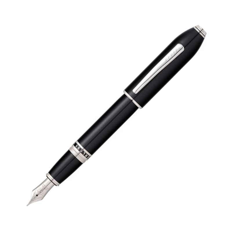 Cross Peerless 125 Obsidian Black Ink xxlarge Nib Fountain Pen with Converter Set, AT0706-1MY
