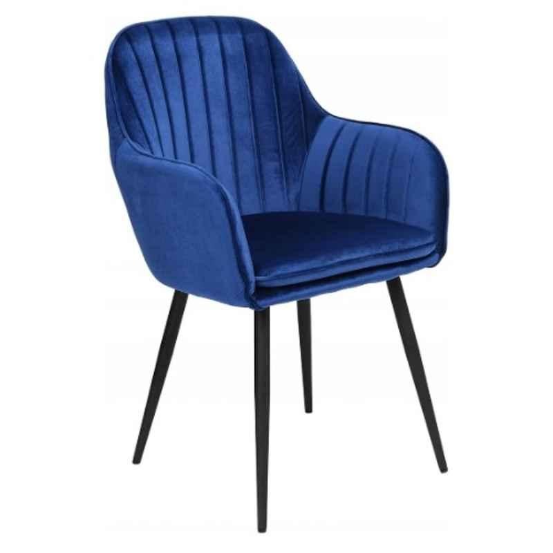 Modern India Seating Blue Velvet Dining Chair, MISPC25