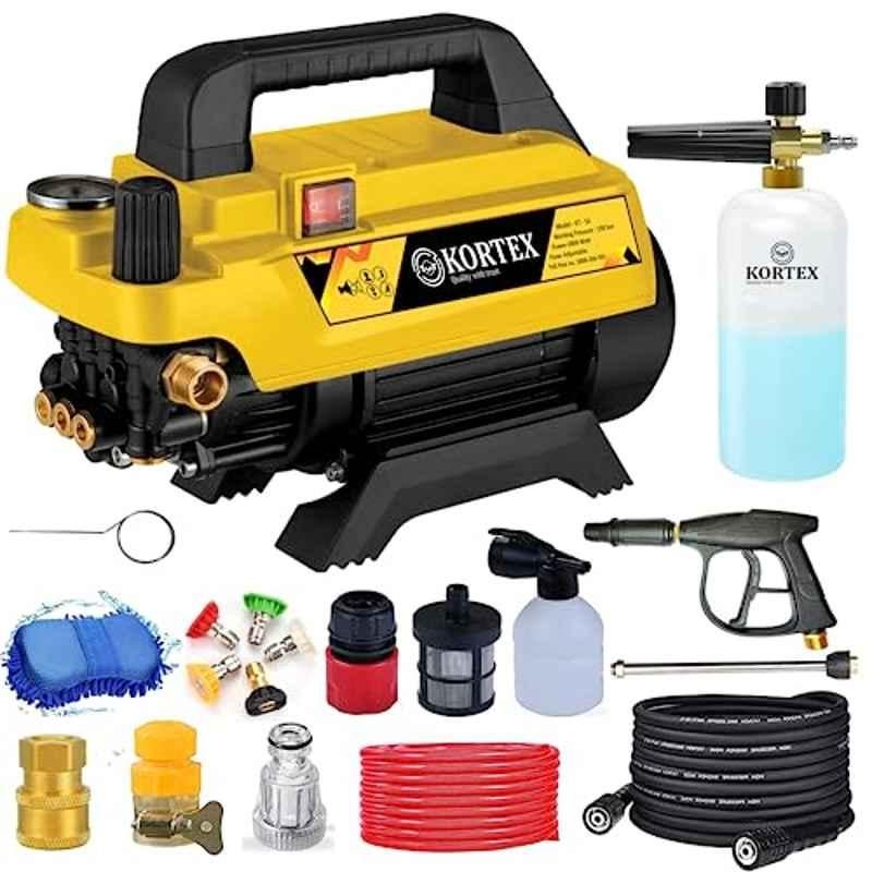 Kortex KT-10D 2800W High Pressure Car Washer with Professional Foam Bottle, Brass Connector & All Accessories