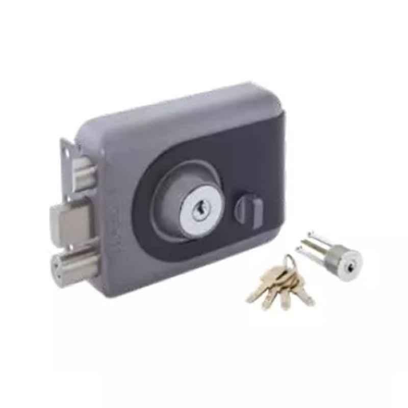Quba Vertibolt Stainless Steel Antique Brass Finish Both Side Key Door Lock with Dimple Key, 910.0231.4110