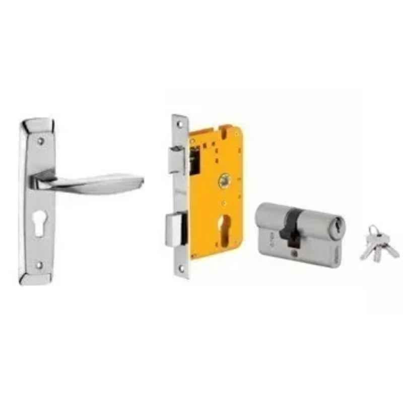 Dorset HL Series Zara 60mm Stainless Steel Patina Finish Door Handle Lock Set with Both Side Key Cylinder