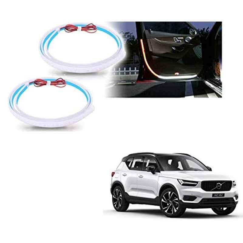 Kozdiko 2 Pcs 120cm Car Door Opening Warning LED Strips Safety Light Set for Volvo XC40