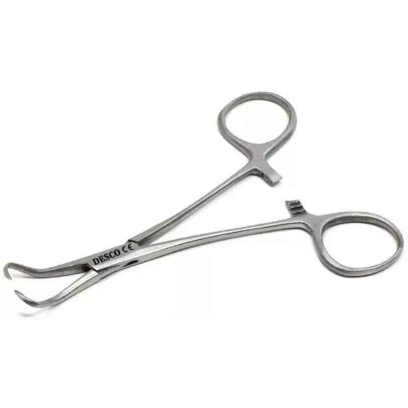 Desco 6 inch Stainless Steel Backhaus Towel Forceps, SIGS 1327