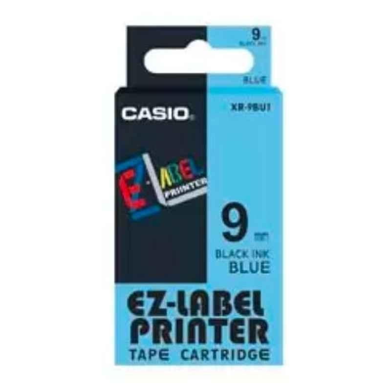 Casio XR-9BU1 9mm Label Printer Tape Cartridge, Length: 8 m