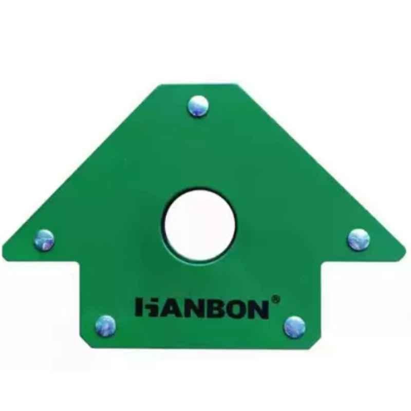 Hanbon 100mm Metal Green Magnetic Welding Holder Corner Clamp, 33714