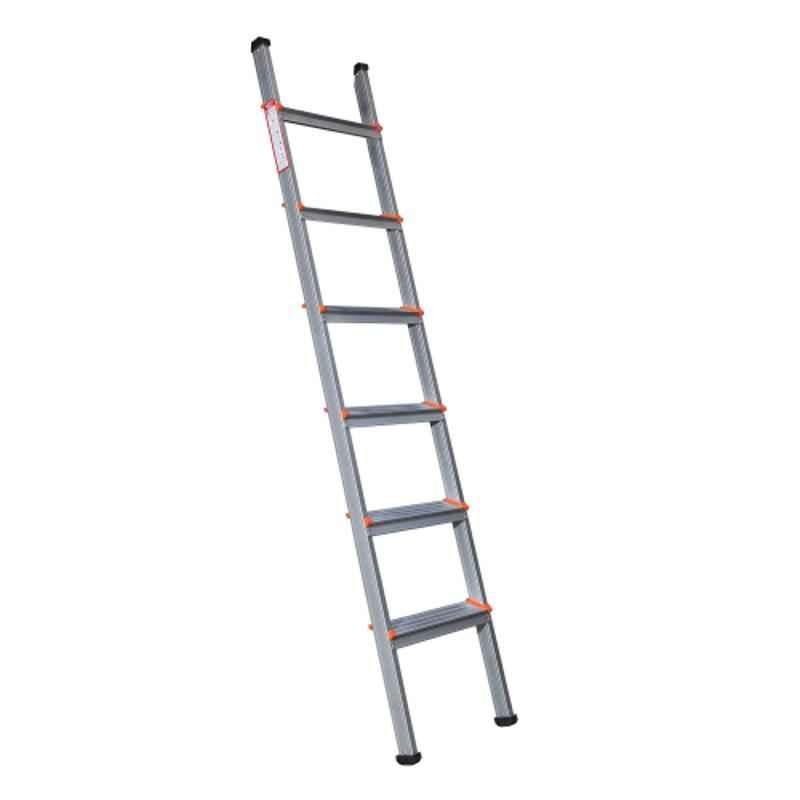 Alnico OSSL06 Orange Aluminium Alloy Straight 6 Steps Ladder, Load Capacity: 150kg