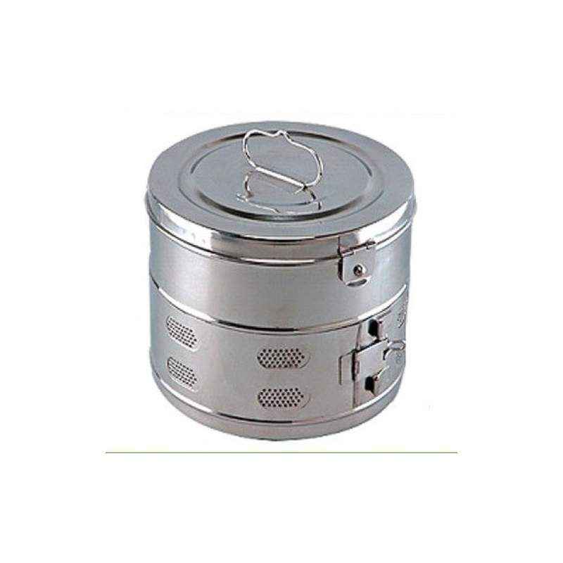 Maxlife Silver Dressing Drum, Size: 6x6 inch