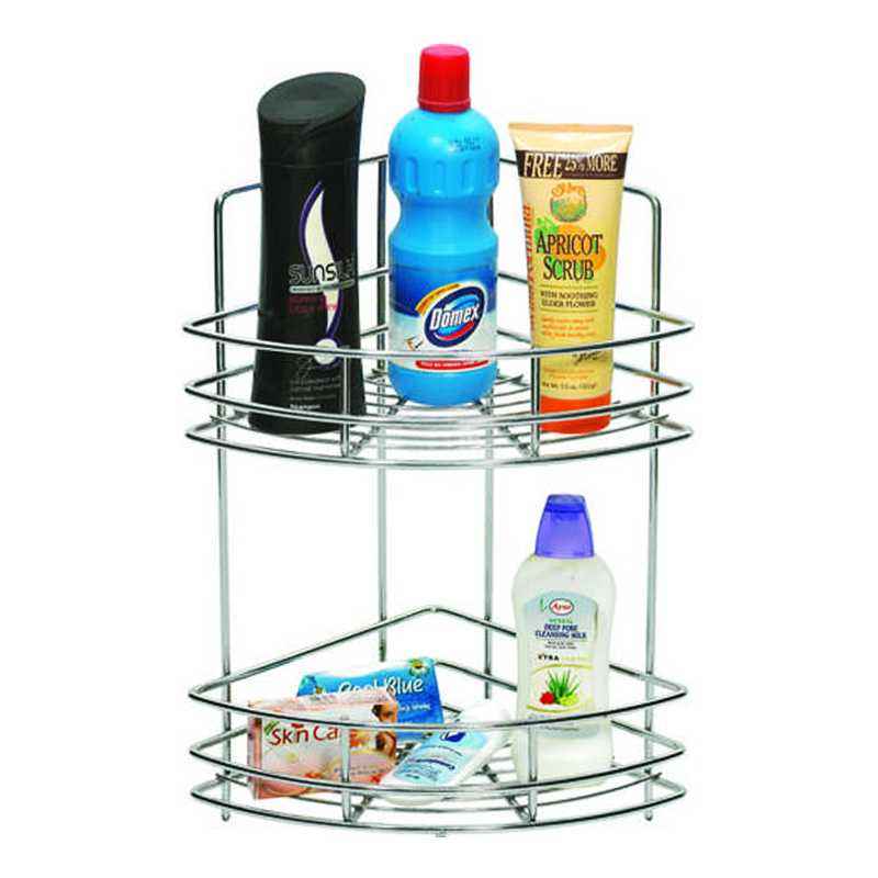 Abyss ABDY-0113 Stainless Steel Chrome Double Corner Basket
